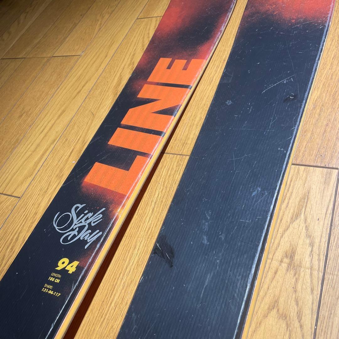 名機LINEラインSICKDAY186cm金具セット　フリーライド