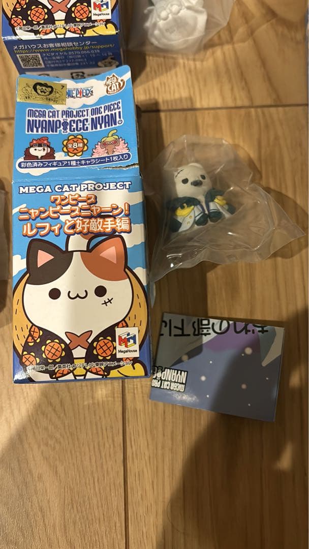 MEGA CAT ワンピース ニャンピース ルフィと好敵手 7種類セット