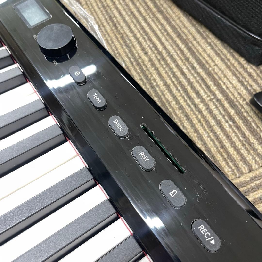 新品◆電子ピアノ 88鍵盤 折り畳み 多機能 黒 電子キーボード 充電式