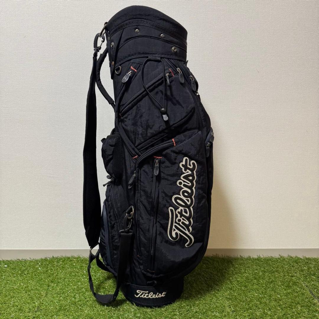 Titleist タイトリスト ナイロン 軽量 キャディバッグ ゴルフバッグ