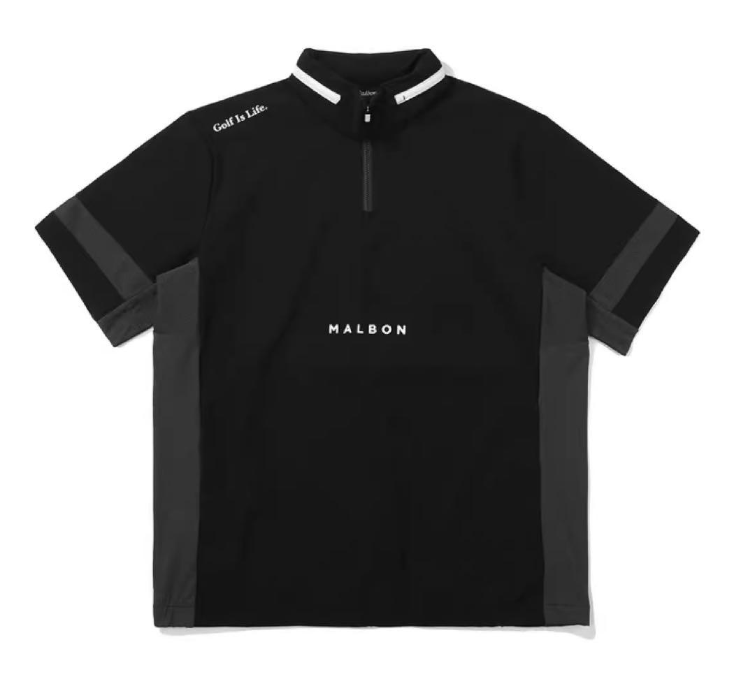 Malbon ゴルフ セットアップ 半袖ハーフジップ＋ショートパンツ