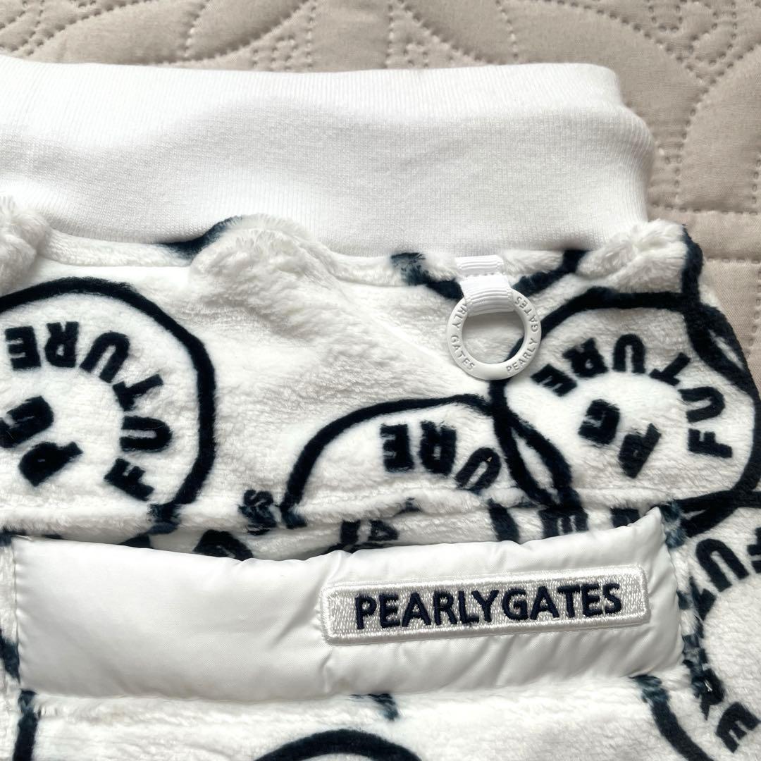 PEARLY GATES パーリーゲイツ　ベロアスカート　ホワイト　サイズ0
