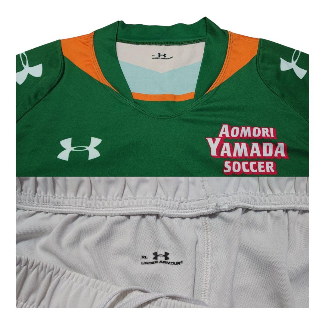 青森山田サッカー ホームユニフォームセット アンダーアーマー XL ソックス付き