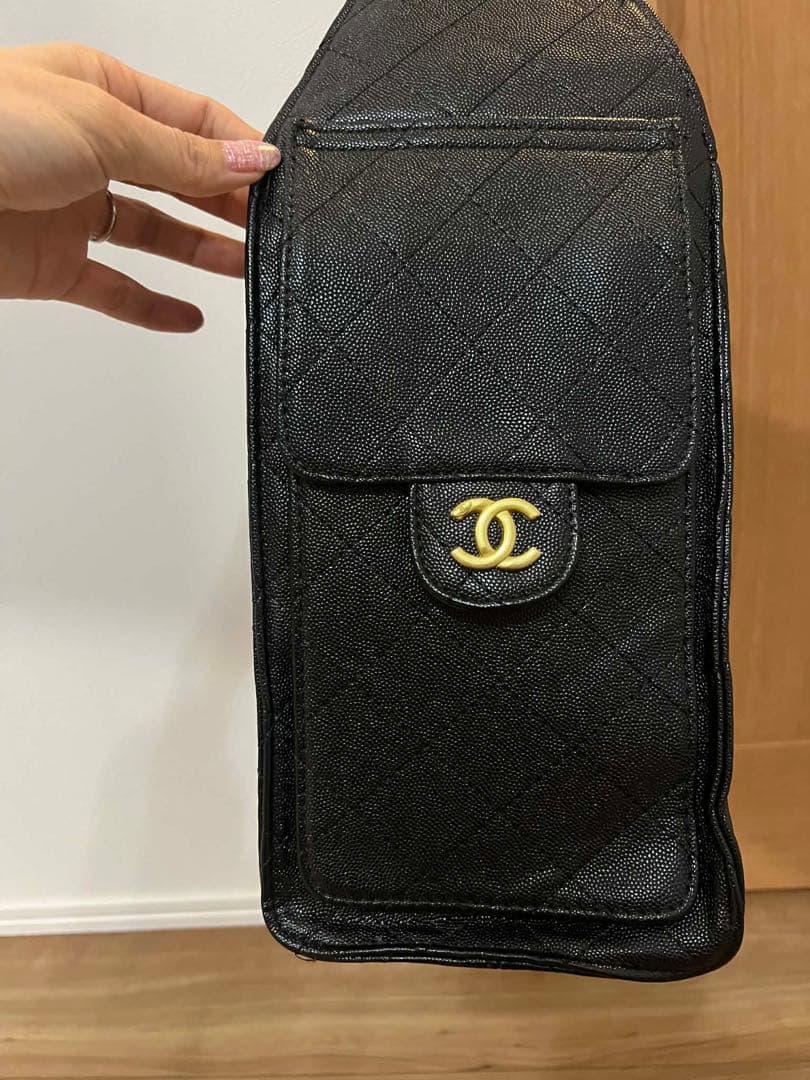 CHANEL ブラック キルティングバッグノベルティ　トートバッグ