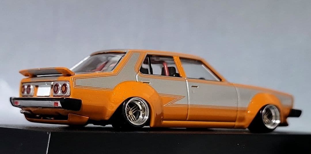 1/64　スカイライン改　ジャパン2Dr　シャドー　ホイール　アルミ製　深リム