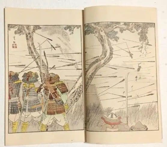 多色刷り木版画本日本歴史画報第三号編輯者松本楓湖明治25年大倉書店出版