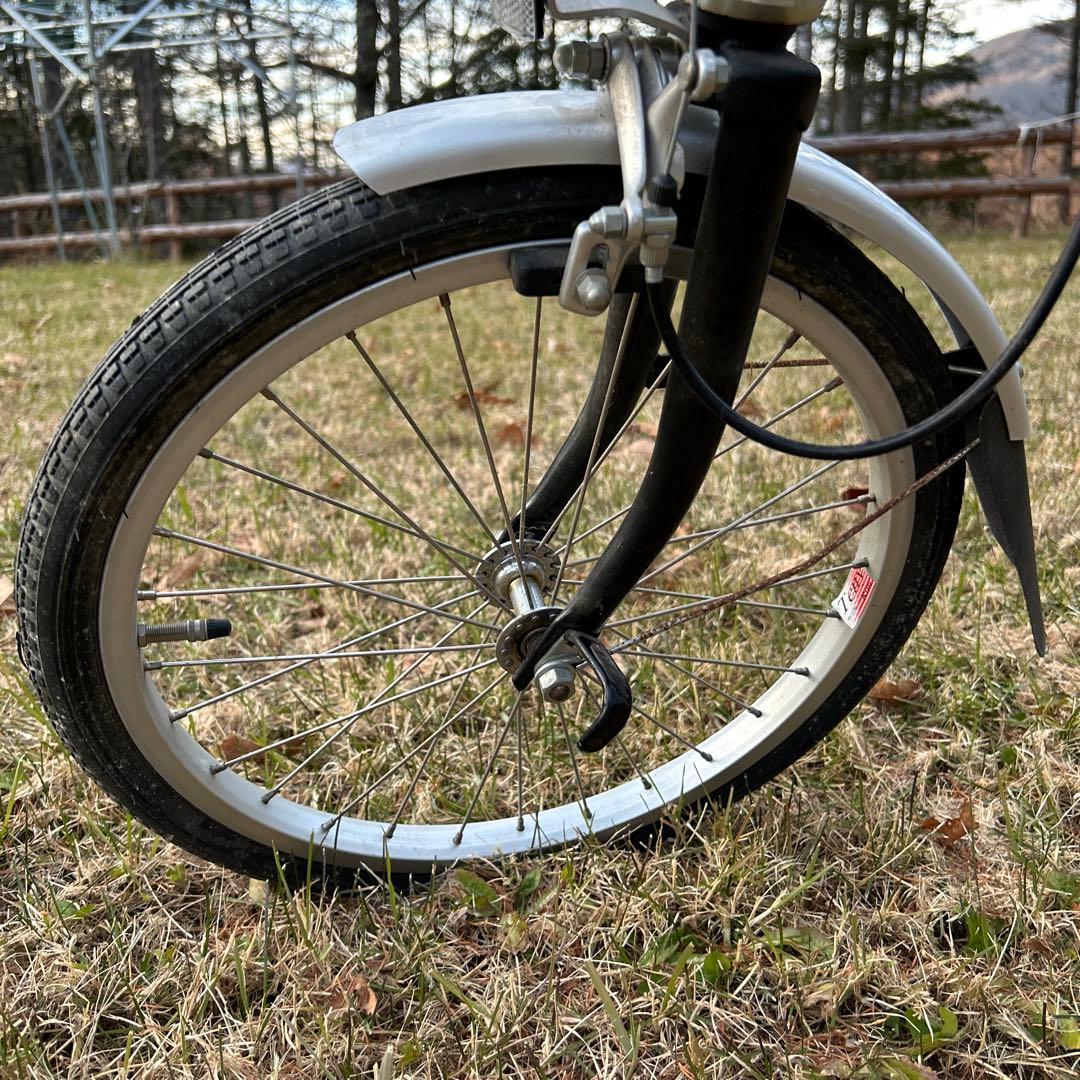 ブロンプトンBrompton折りたたみ自転車　ホワイト　BS6102 PART