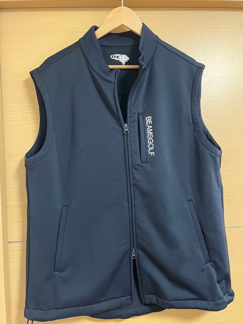 「BEAMS GOLF」 ベスト X-LARGE 【美品】ネイビー メンズ