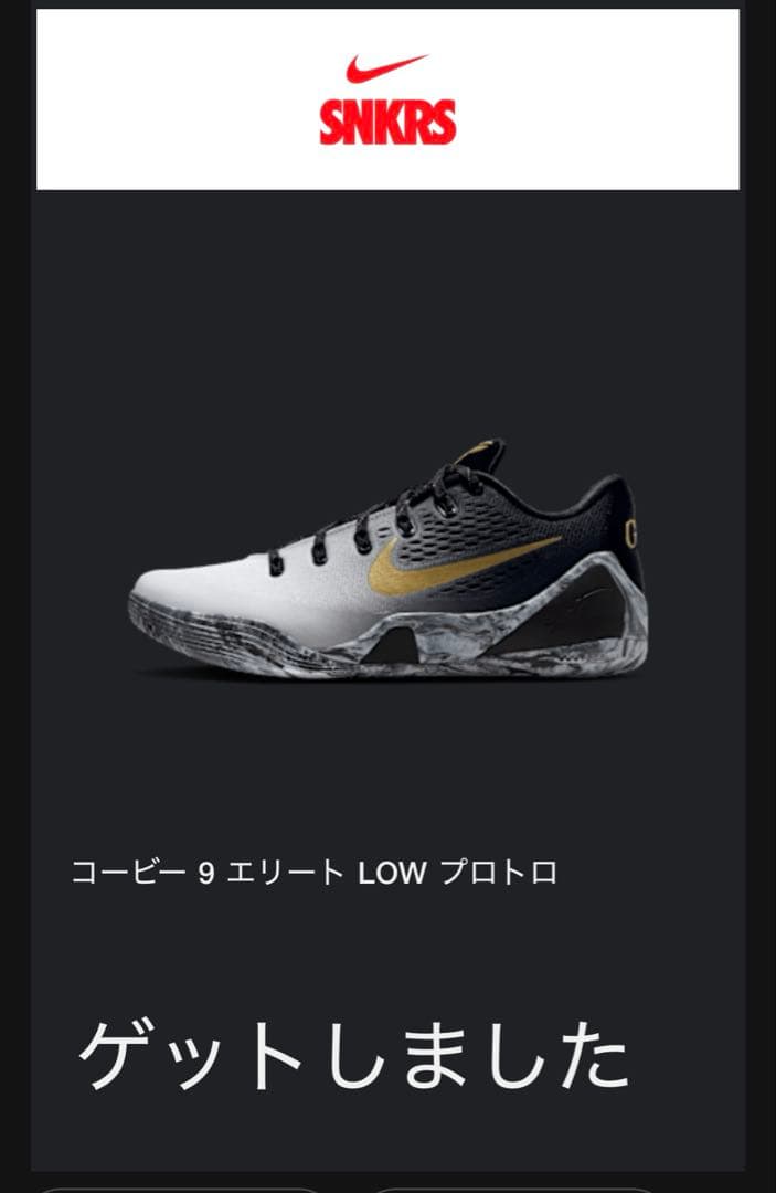 NIKE KOBE9 エリート LOW プロトロ 26cm