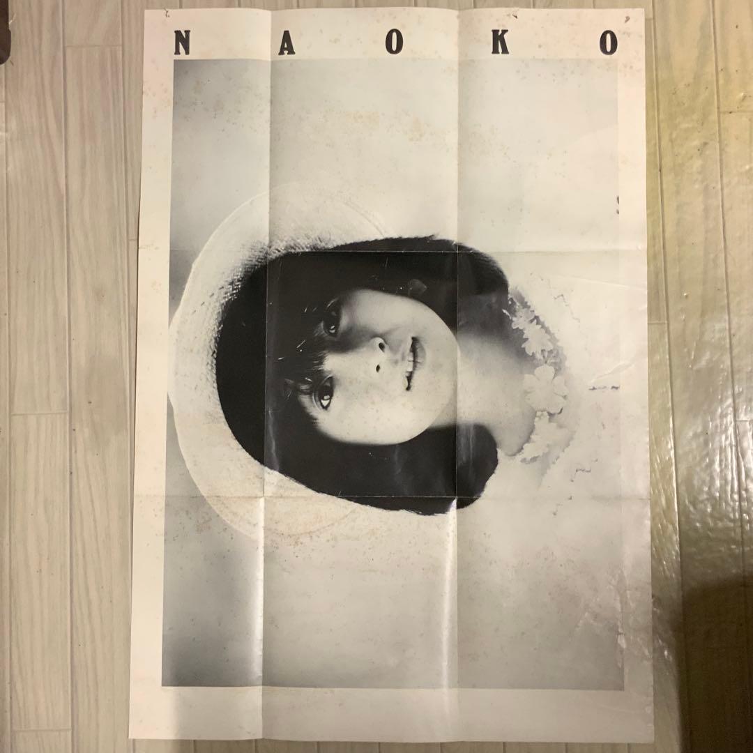 2428昭和レトロ当時物⬛️河合奈保子水着ビキニ両面特大ポスター⬛️等身大実物大