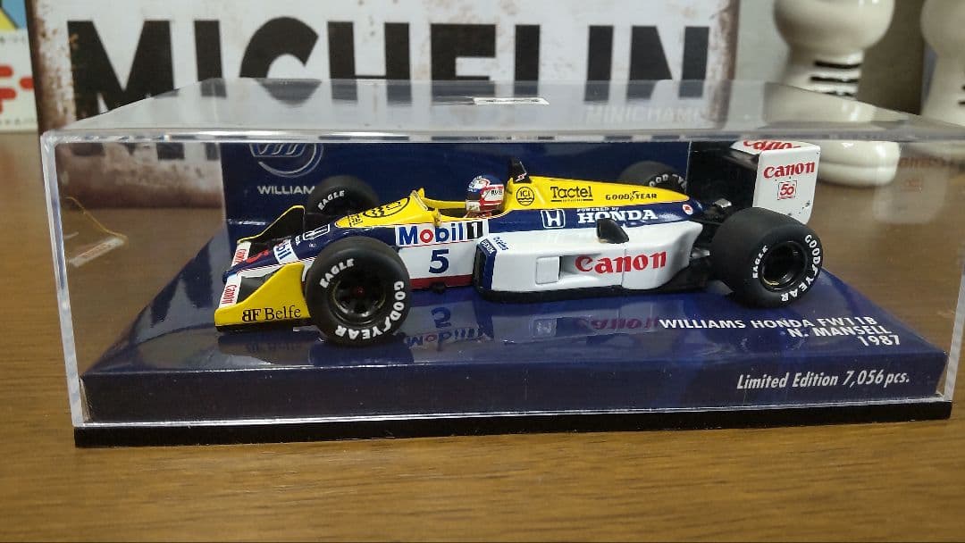 ミニチャンプス製.ウイリアムズ.ホンダ.ＦＷ１１Ｂ.１９８７年. マンセル仕様