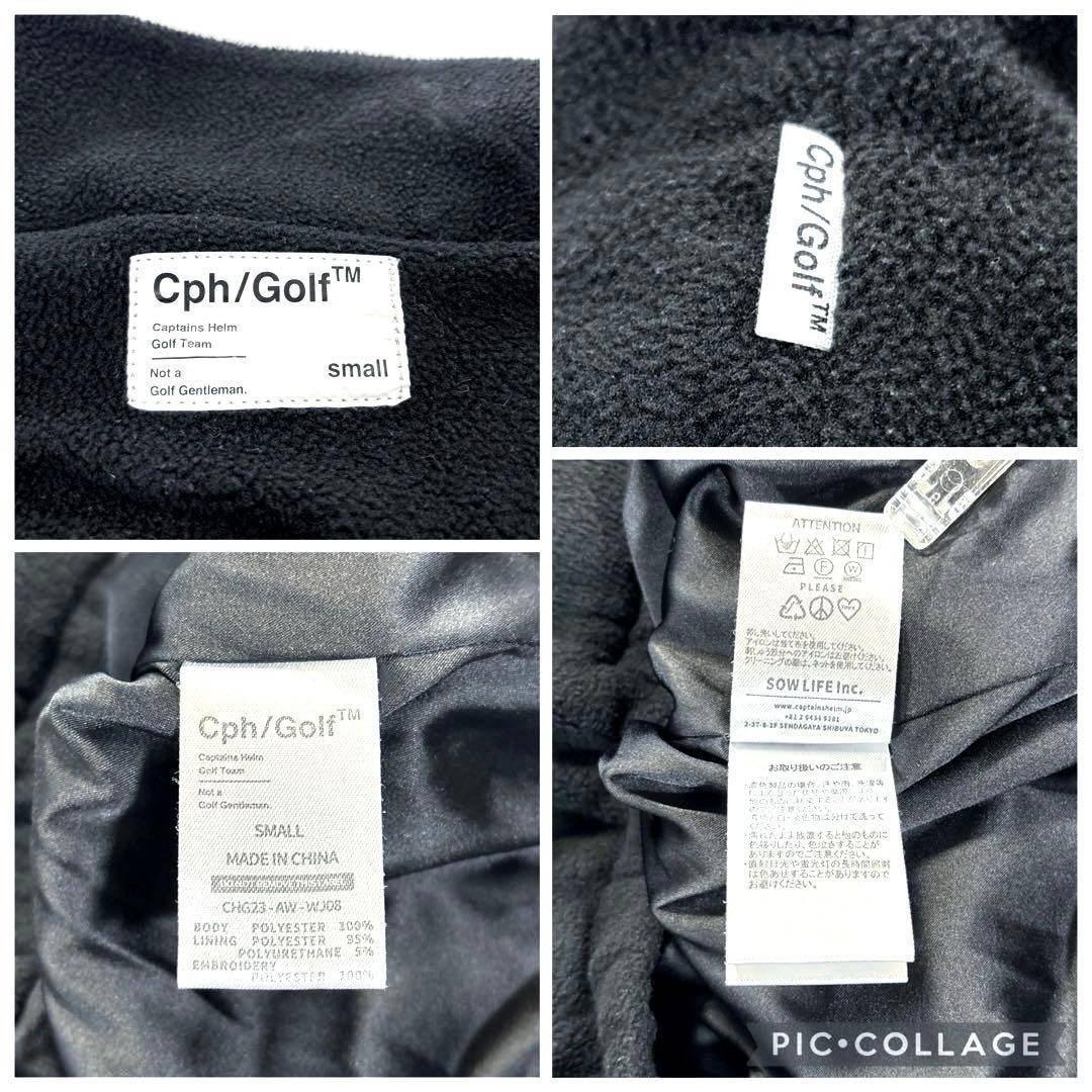 Cph/Golf キャプテンズヘルムゴルフ　ハーフジップ　フリース　黒　S