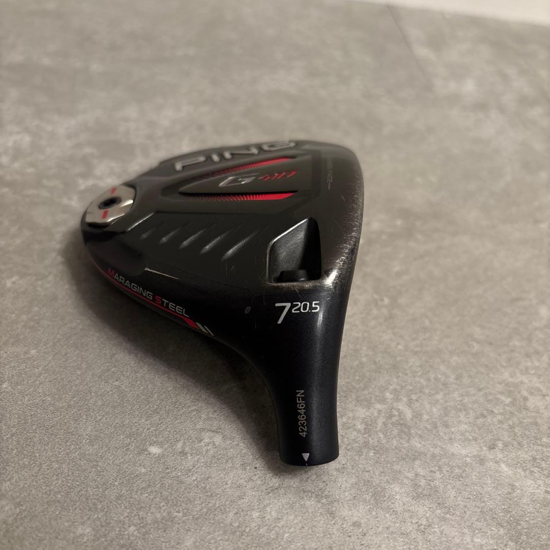 激美品 PING G410 フェアウェイウッド 7W 20.5度 ヘッドのみ