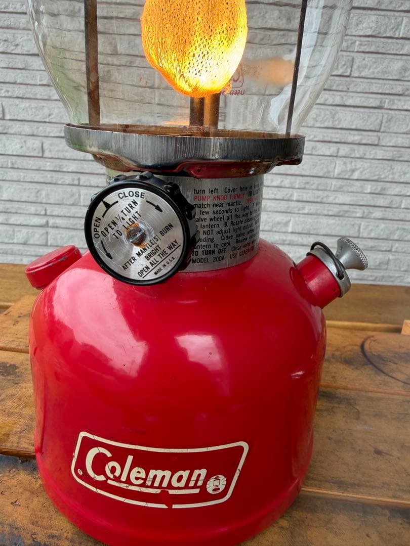 コールマン　200a 78/9 バースデーランタンに！稼働品です