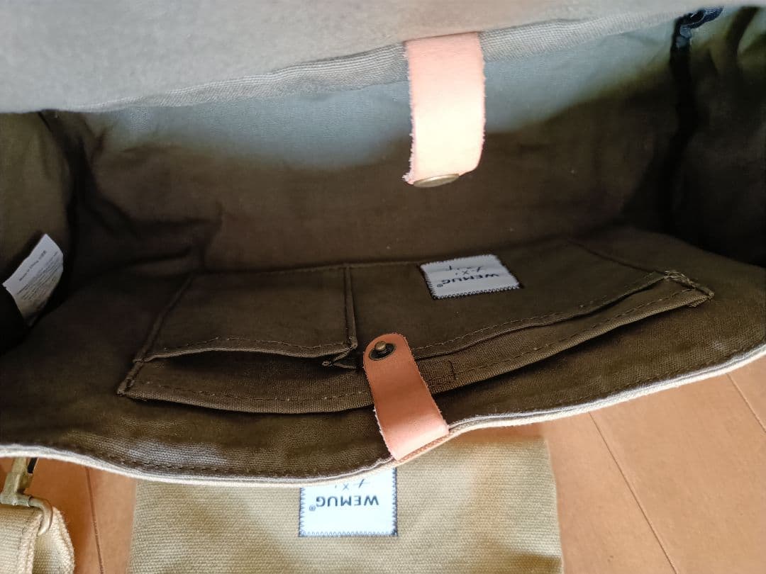 WEMUG帆布サイクルバック ハンドルポーチ ヴィンテージ物 未使用長期保管品