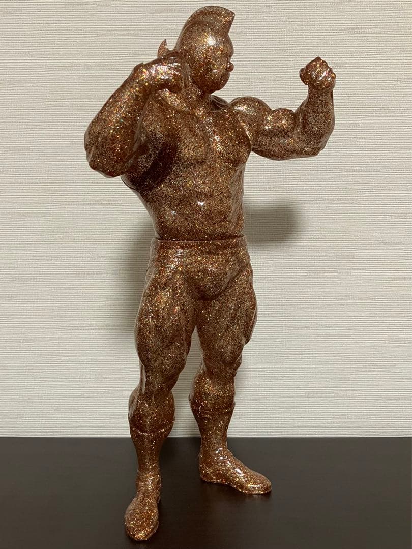 レアCCPキン肉マン40cmビッグソフビ金ラメキン消しダイキャストキンケシスグル