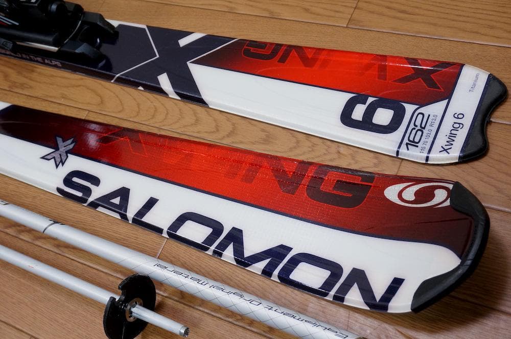 メンテ済 162cm 靴28～28.5cm SALOMONカービングスキーセット