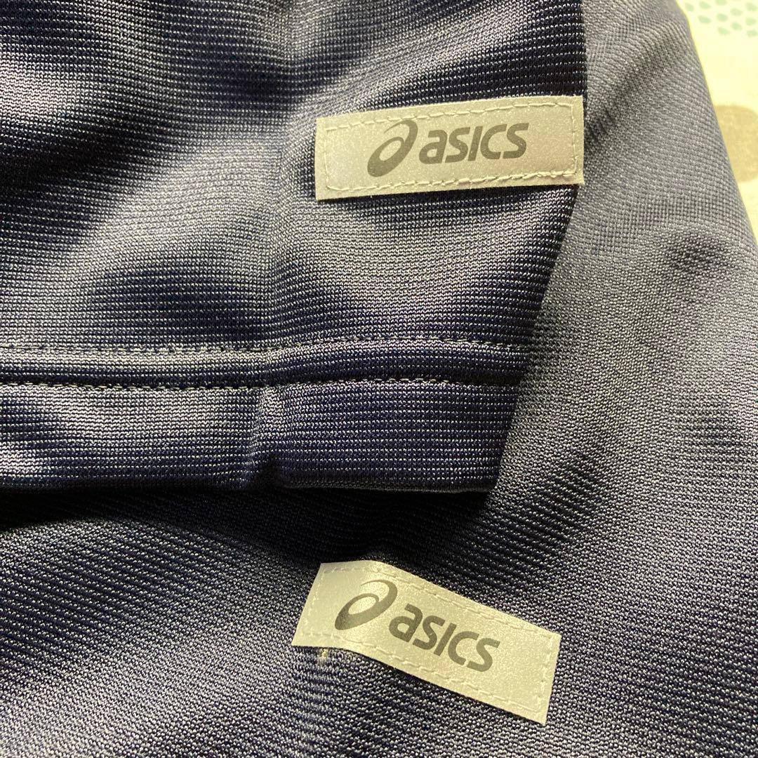 asics トレーニングジャージセットアップ　ダークネイビー　Lサイズ