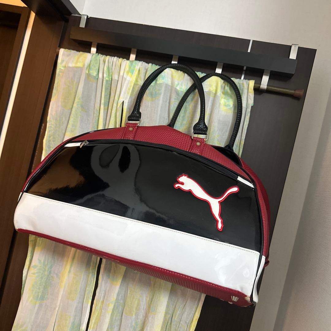 Puma オレンジ キャディバッグとバッグ、ポーチ付き