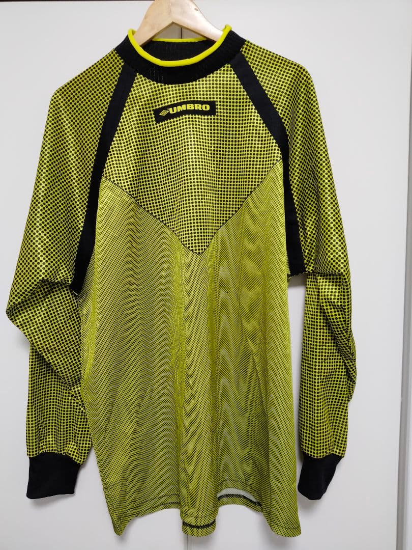 90s ビンテージUK 英国 アンブロ キーパーシャツ GKシャツ モックネック