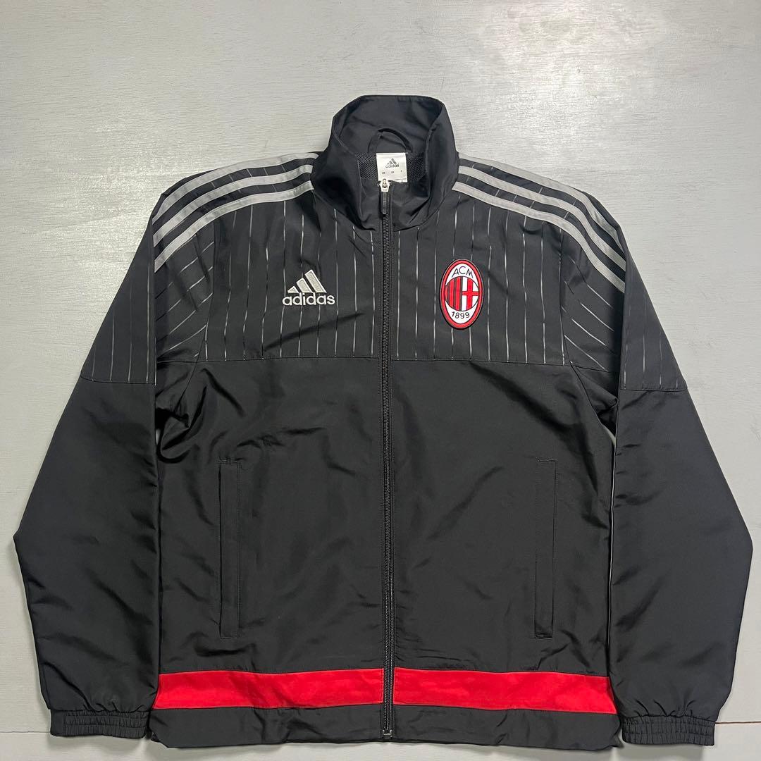 adidas トラックスーツ　ACミラン　セットアップ　トラックジャケット　S