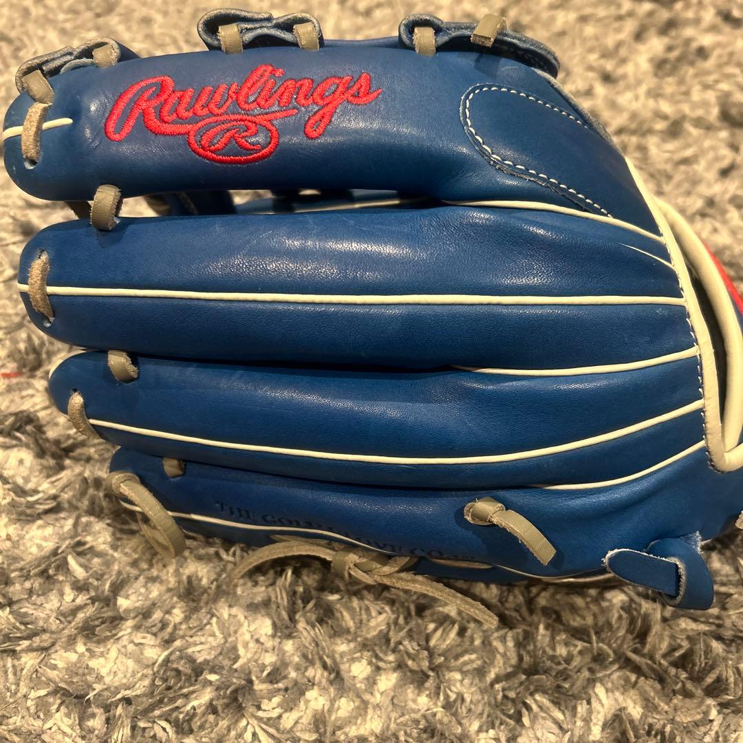 Rawlings 軟式グローブ 青 LAロゴ