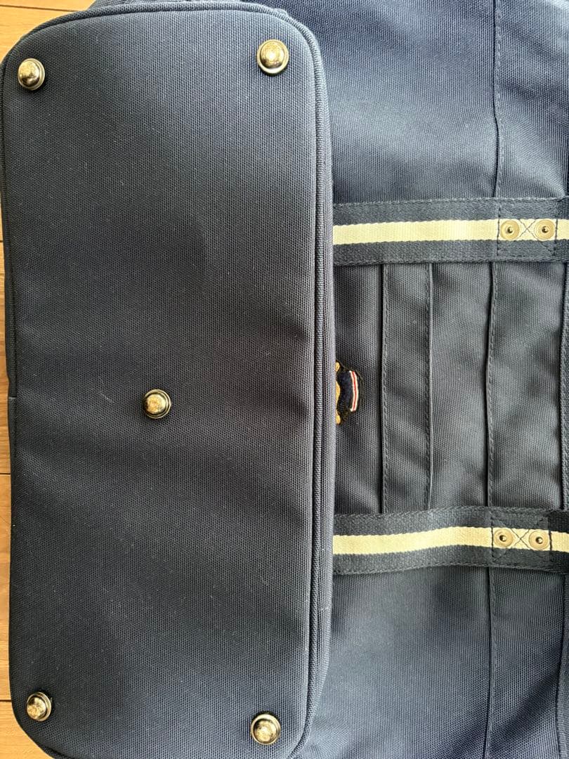 ポロラルフローレンPOLO ゴルフ　ネイビー ボストンバッグ ベア刺繍