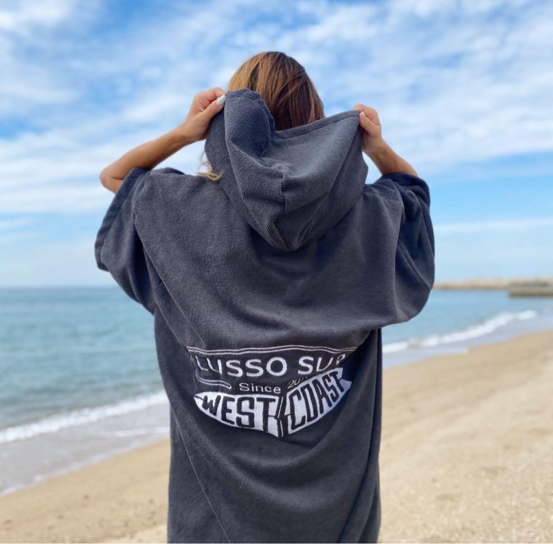 湘南で人気☆LUSSO SURF お着替えポンチョ　グレー⭐︎送料込み