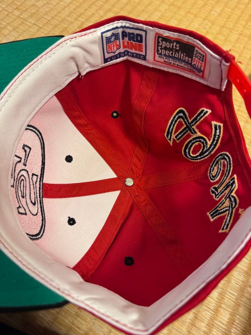 VINTAGE 90s NFL 49ers cap バンバン値下げします！