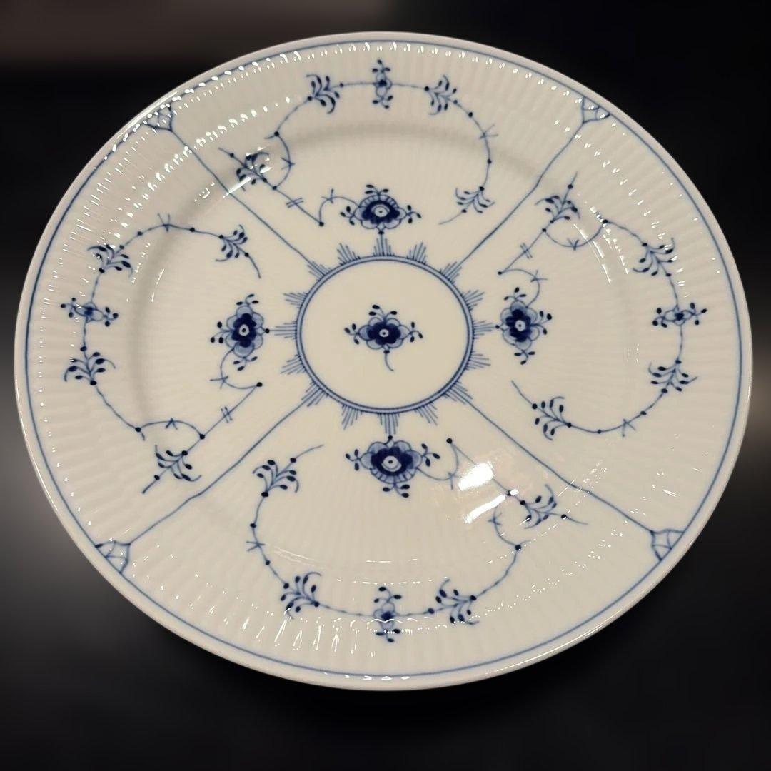   BFTD 25cm ブルー花模様皿