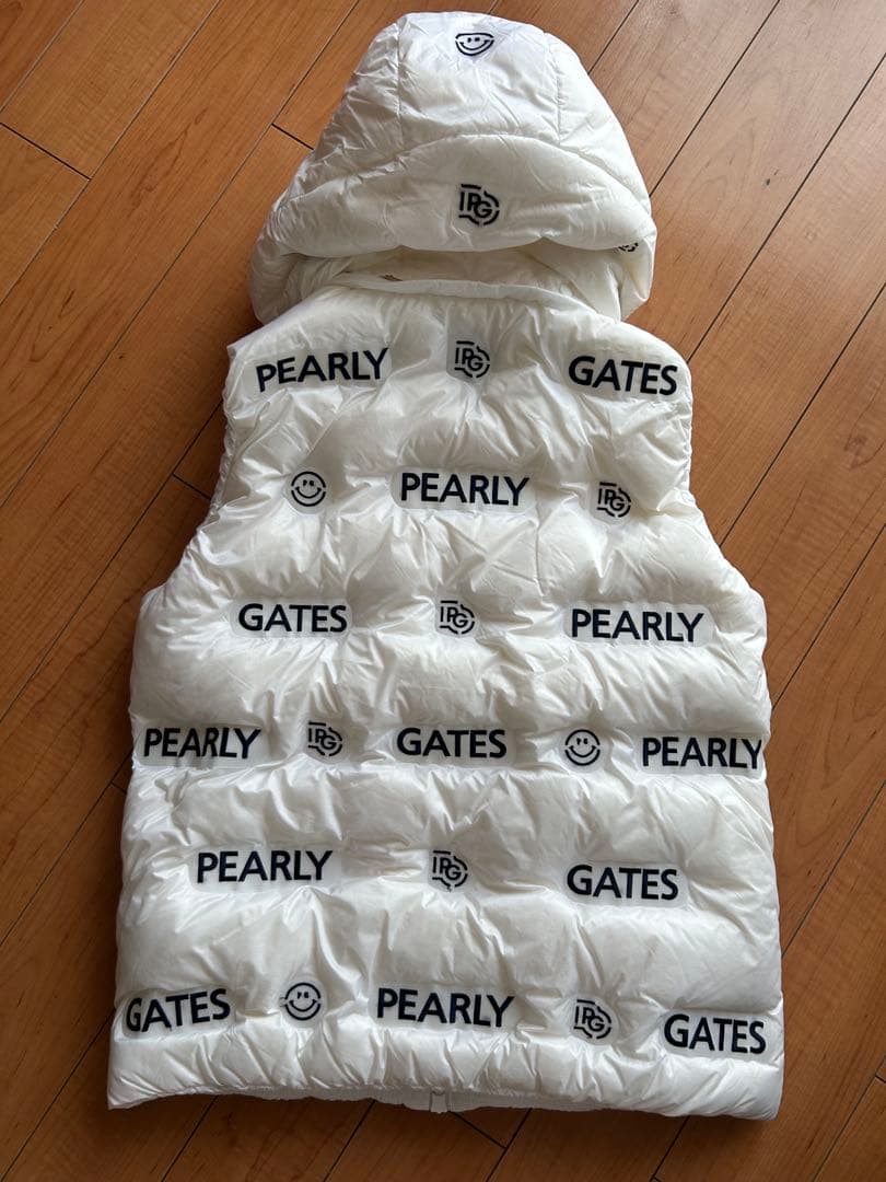 PEARLY GATES ロゴ入りダウンベスト サイズ1