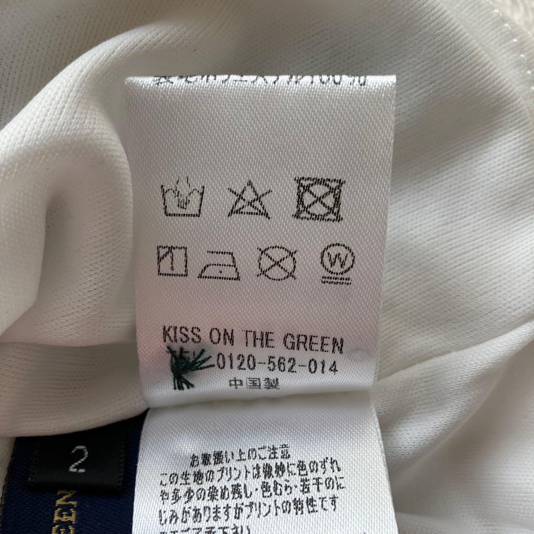 新品タグ付✨キスオンザグリーン ゴルフワンピース M ストライプ UV 冷感 M