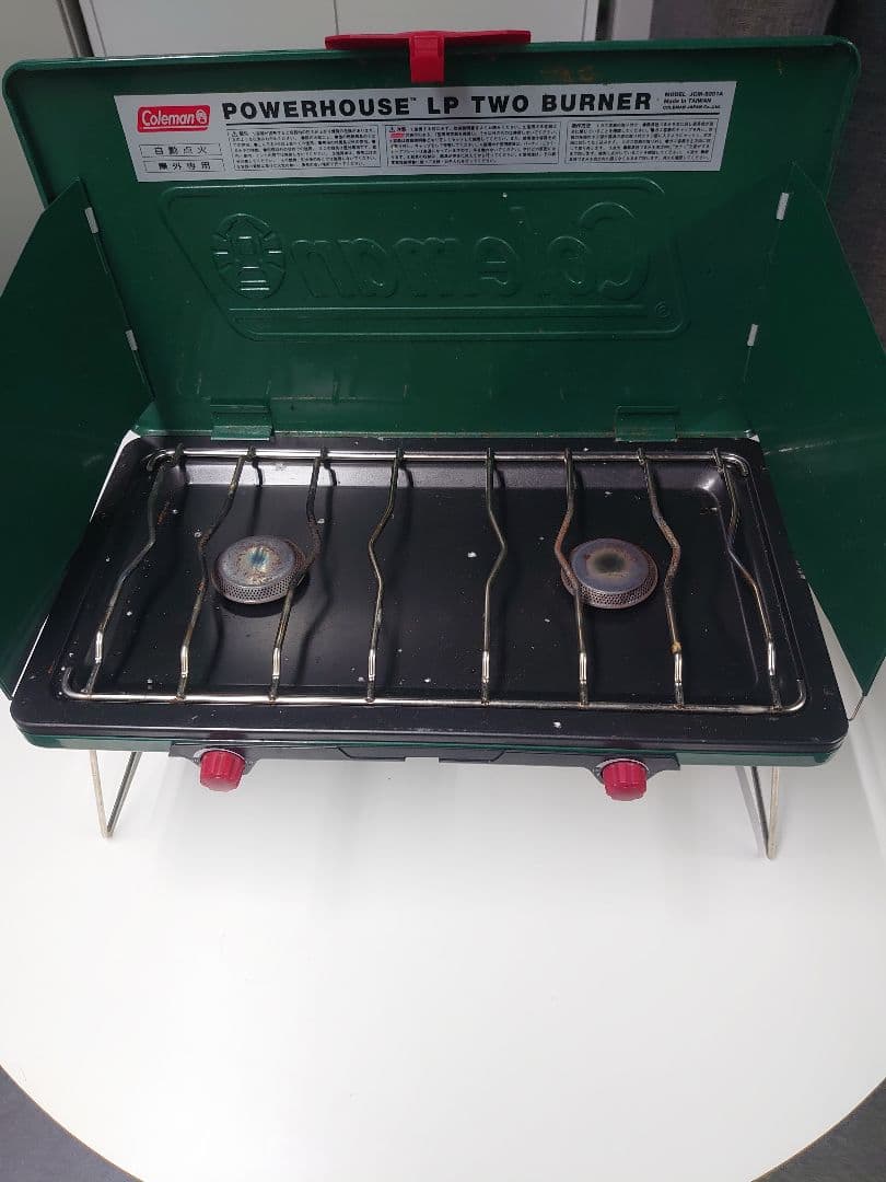 オーリック 小型 ガスバーナー Colemanツーバーナーコンロ ガス缶大×2