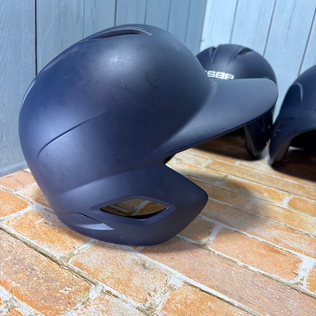 ZETT J.S.B.B 野球 ヘルメット セット 一般軟式用 マットネイビー