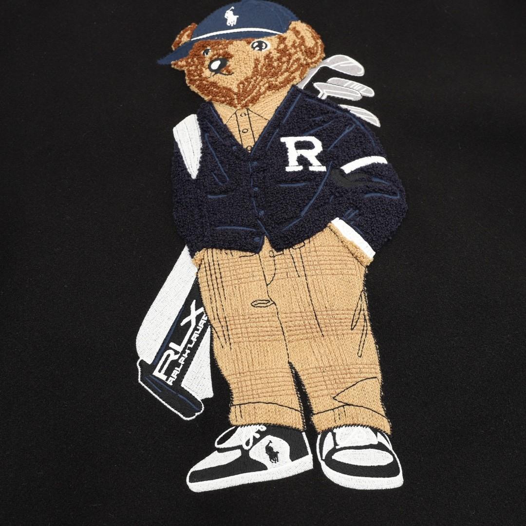 POLO RALPH LAUREN スタジャン 刺繍 ブラック M