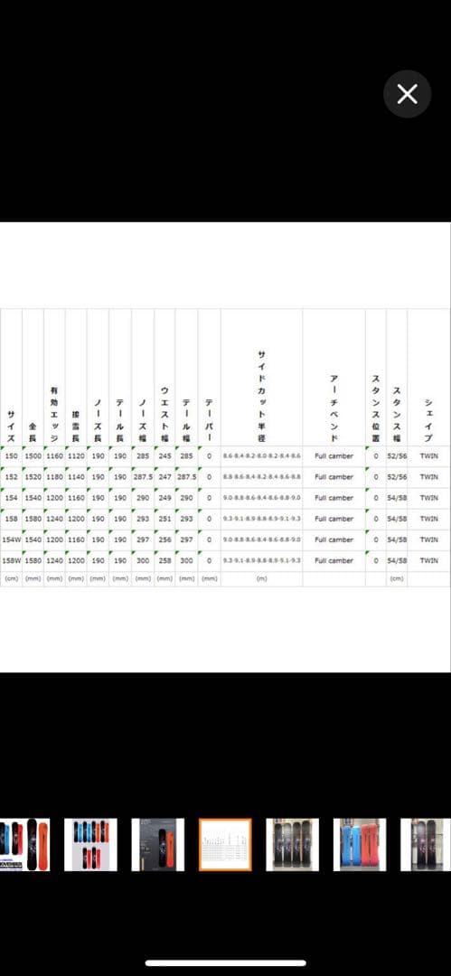 November ARTISTE 158W スノーボード 【23-24】