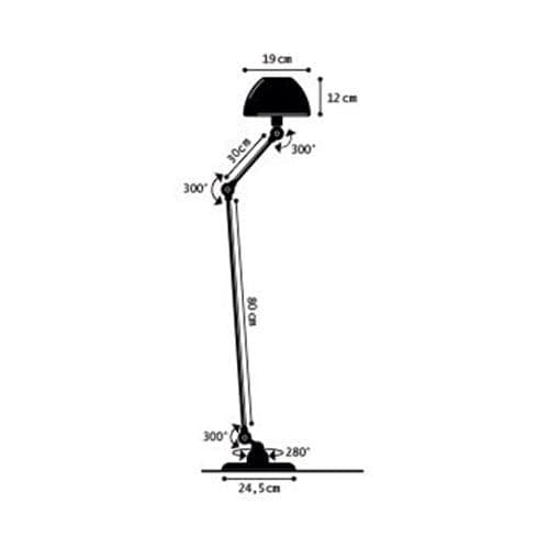 フロアスタンド JIELDE AICLER AIC833 FLOOR LAMP