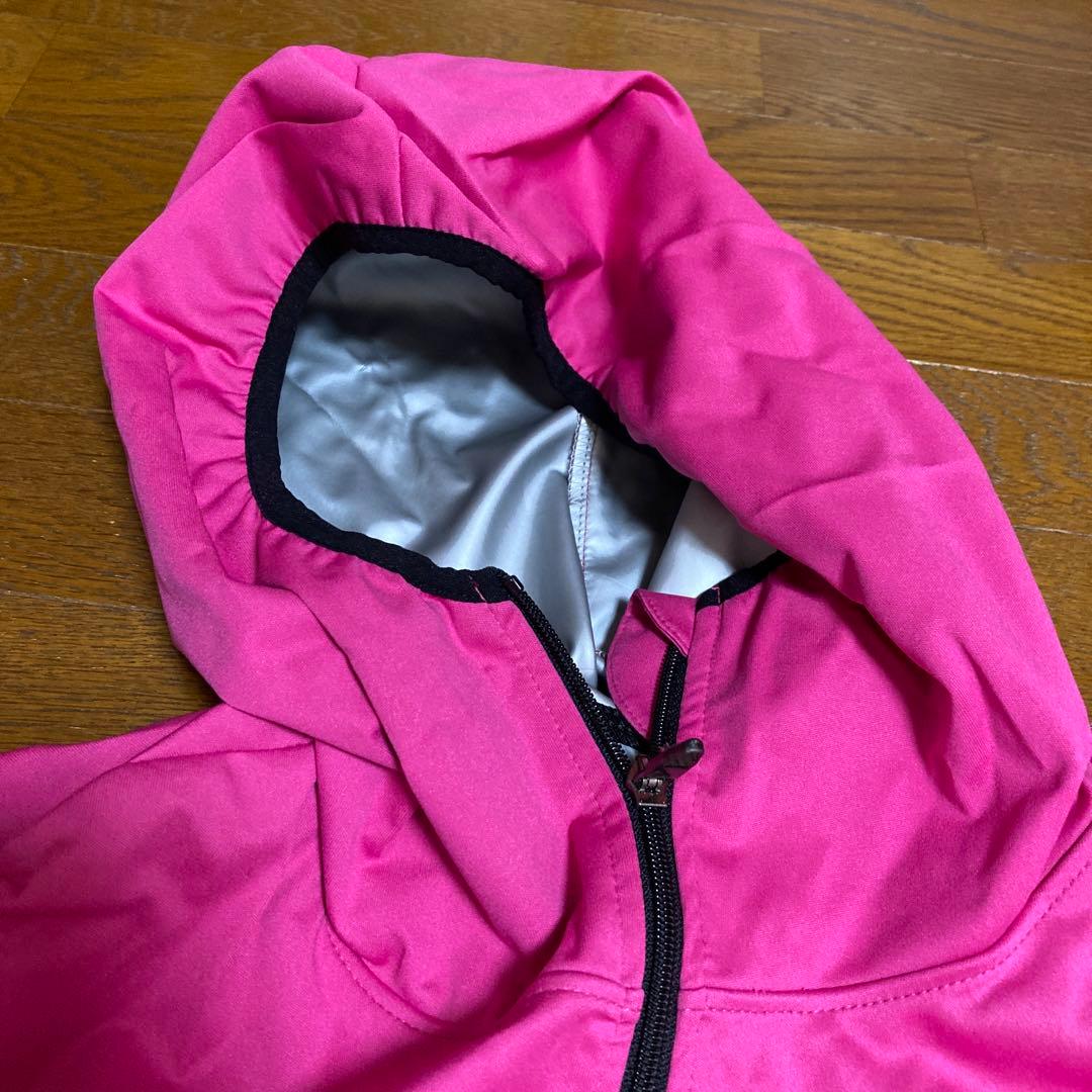 大量発汗！男女兼用stAN サウナスーツフルジップタイプ未着用上下セット黒ピンク