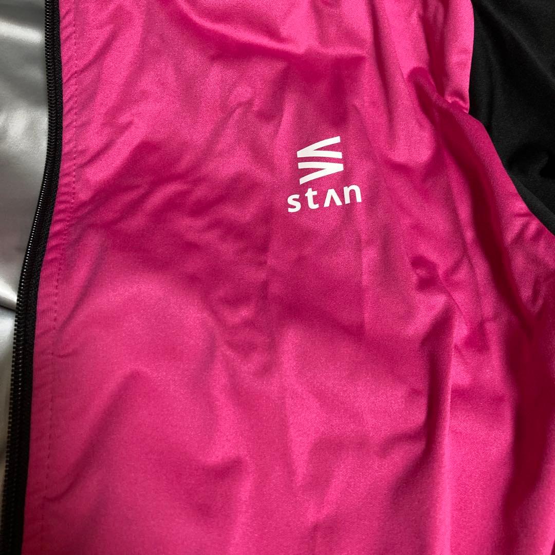 大量発汗！男女兼用stAN サウナスーツフルジップタイプ未着用上下セット黒ピンク