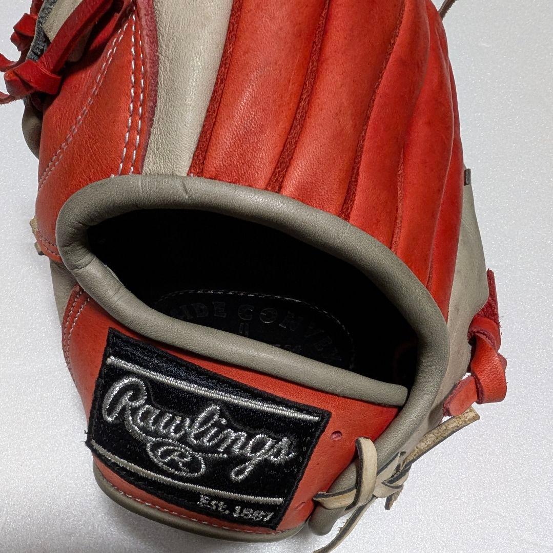 【美品: 左用】Rawlings ボルダーフィールド 一般軟式グローブ