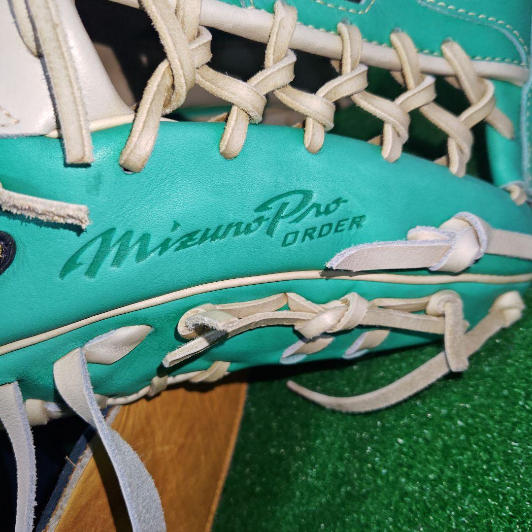 ミズノプロ 軟式 外野手用 オーダー グローブ 野球 ハガジャパン 耕作印 袋付
