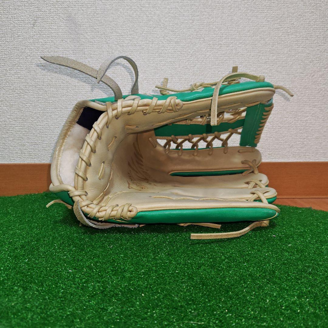 ミズノプロ 軟式 外野手用 オーダー グローブ 野球 ハガジャパン 耕作印 袋付