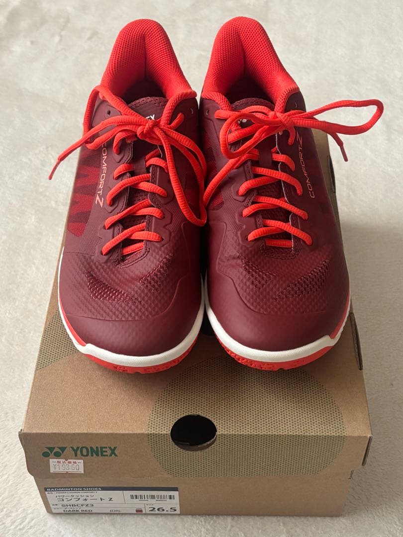 YONEX COMFORT Z バドミントンシューズ レッド26.5cm