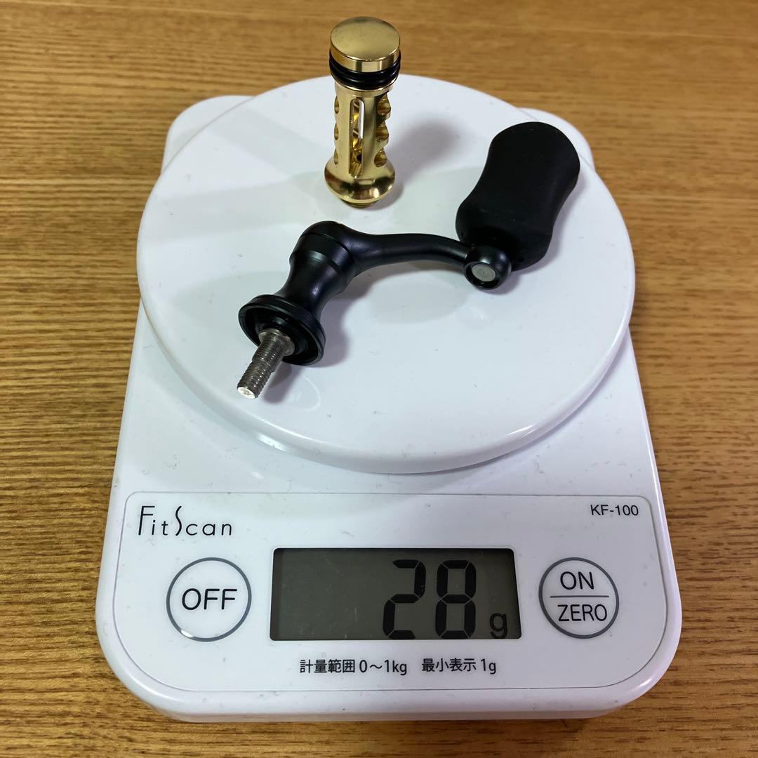 美品　廃盤　夢屋　センシティブショートハンドル　30mm アルミノブ　スタンド