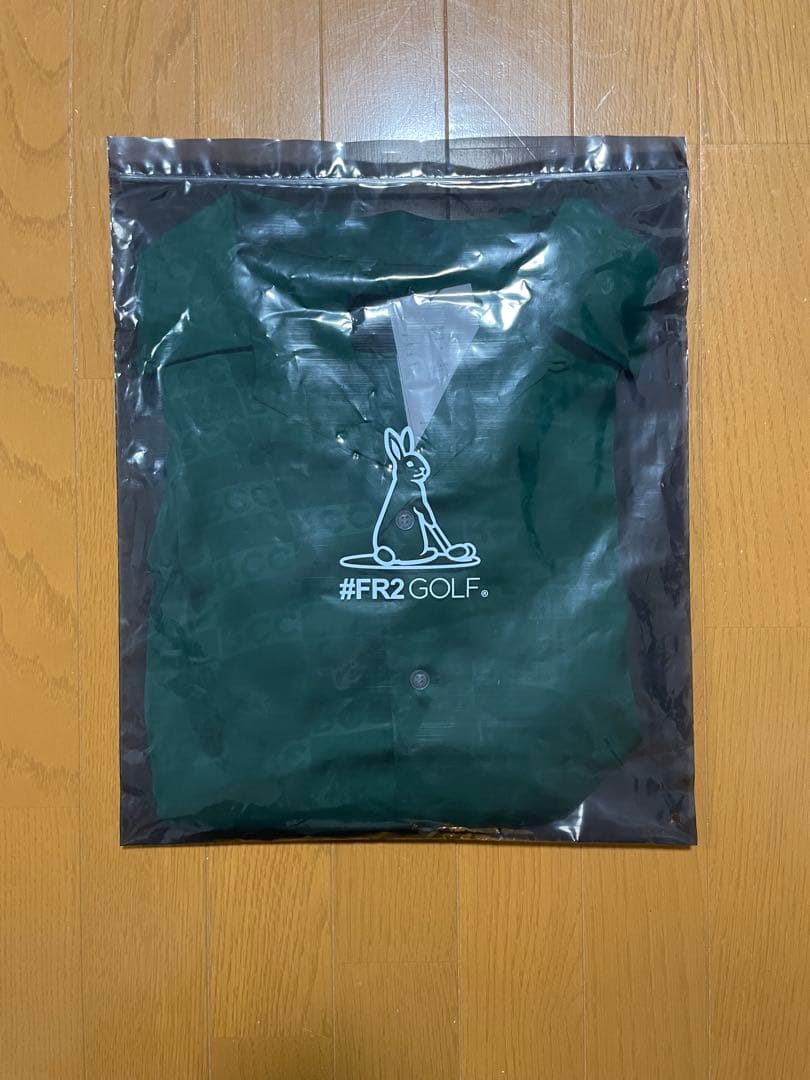 Rabbits Country Club サテンキャンプシャツ M グリーン