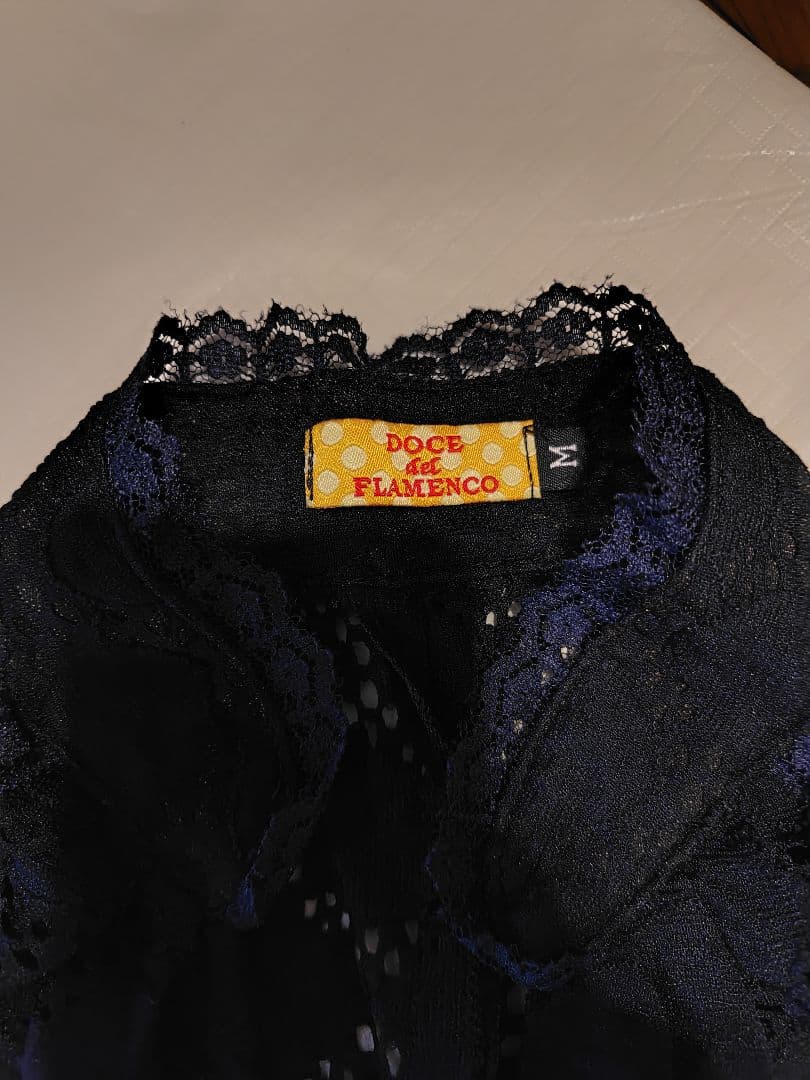 DOCE de FLAMENCO フラメンコ トップス Mサイズ　ネイビー