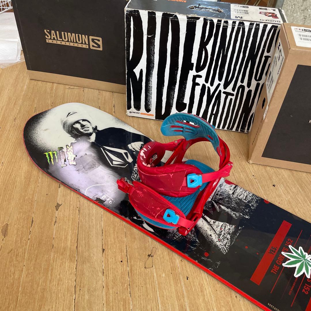 YES×BURTON　スノーボードセット　ジェフアンダーソン　バインディング付