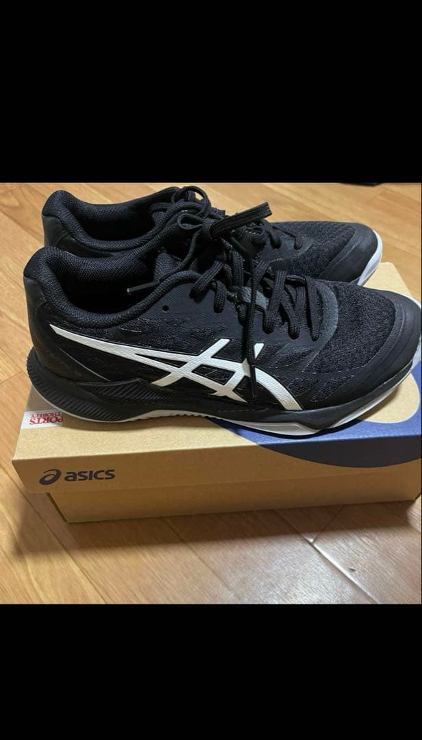 asics バレーボールシューズ24.5cm ブラック×ホワイト