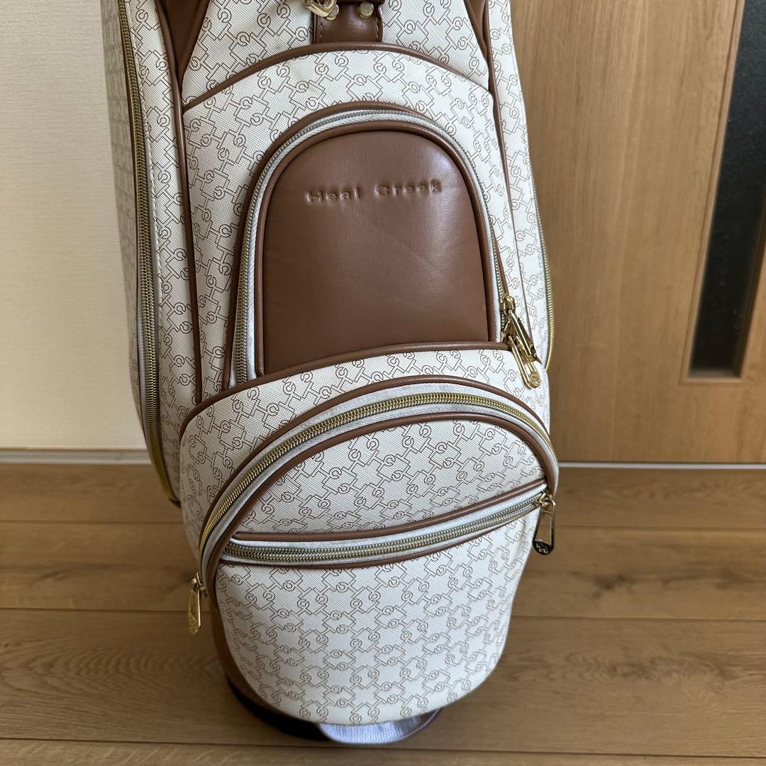 美品 ヒールクリーク HealCreek モノグラム 8.5型 キャディバッグ