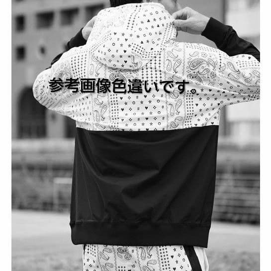 LUXE/R GOLF ストレッチ布帛ペイズリーパーカー 45844GRM